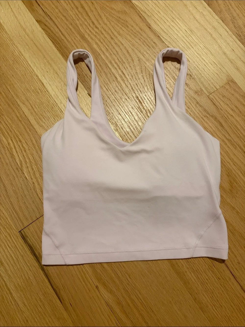 lululemon athletica Pale Pink V-Neck Sports Bralette